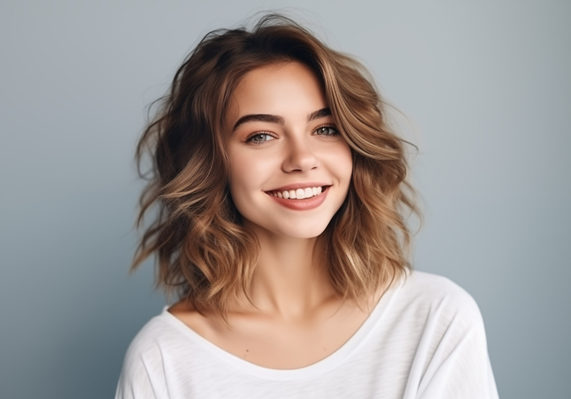 Rhinoplasty smiling woman smiling woman rhinoplasty